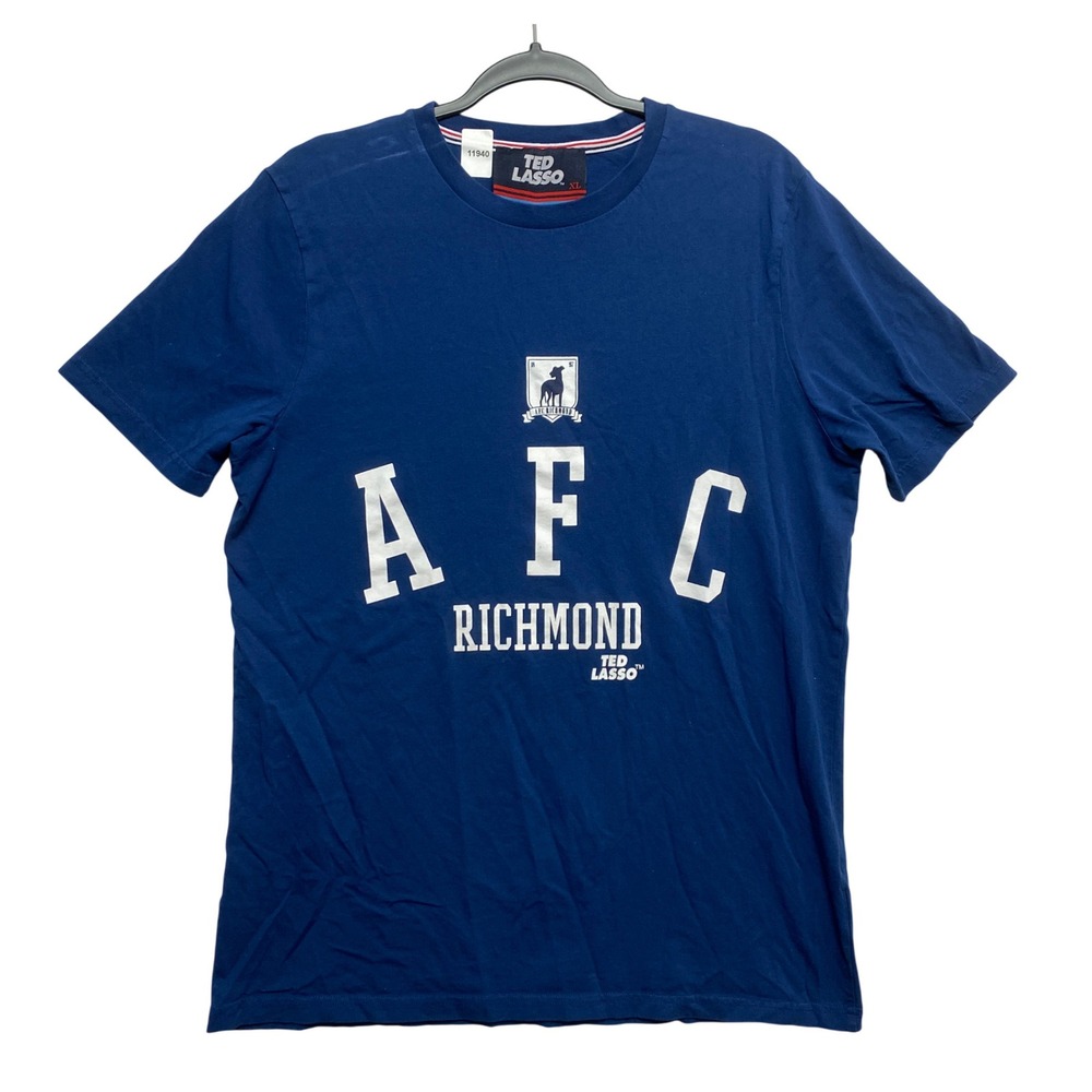 Ted Lasso T-Shirt Mens XL Blue Short Sleeve AFC Richmond Graphic Tee
